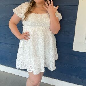 baby doll white dress